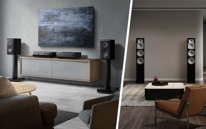 Flexible speaker connections and powerful bass